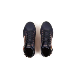 Pataugas PALME/MIX F4H MARINE/ROSE -Pataugas Soldes 628270 922 BASKET FEMME PALME MIX F4H MARINE ROSE 6