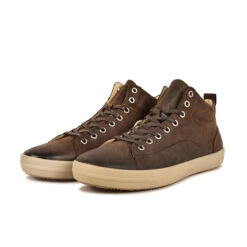 Pataugas NEW CARLO/W H4H CHOCOLAT -Pataugas Soldes 628305 BASKET HOMME NEW CARLO W H4H CHOCO 4