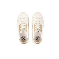 Pataugas ARAN/M F2H BLANC/DORÉ -Pataugas Soldes BASKET FEMME ARAN M F2H BLANC DORE 6