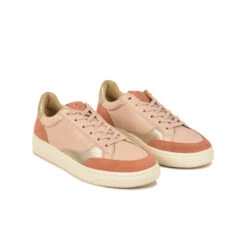 Pataugas BASALTE/SNME F2H BEIGE ROSÉ/DORÉ -Pataugas Soldes BASKET FEMME BASALT F2H NUDE DORE 4