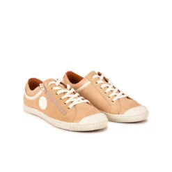 Pataugas BISK/MIX F2I BEIGE -Pataugas Soldes BASKET FEMME BISK MIX F2I BEIGE 628362 150 4