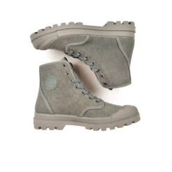 Pataugas AUTHENTIQUE M/TDLV F2I VERT DE GRIS -Pataugas Soldes BOOTS FEMME OG M TDLV F2I VERT DE GRIS 628337 305 6