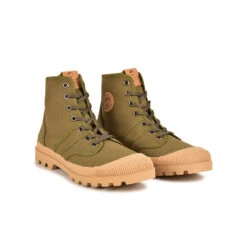 Pataugas AUTHENTIQUE/T F4G VERT MILITAIRE -Pataugas Soldes BOOTS FEMME ORIGINALE T F4G VERT MILITAIRE 4