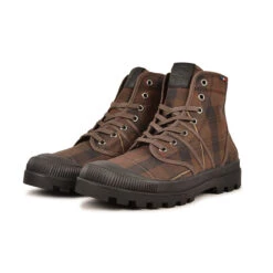 Pataugas AUTHENTIQUE MADE IN FRANCE F4G Tartan Marron -Pataugas Soldes BOOTS HOMME AUTHENTIQUE W H4G TARTAN MARRON 5
