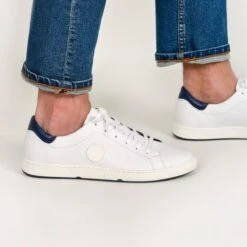 Pataugas JAYO H2G BLANC/MARINE -Pataugas Soldes JAYO H2G BLANC MARINE WEB