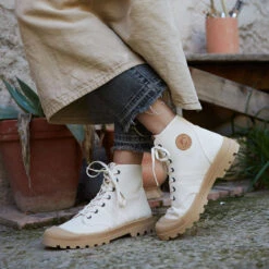 Pataugas Soldes -Pataugas Soldes authentique toile femme ivoire